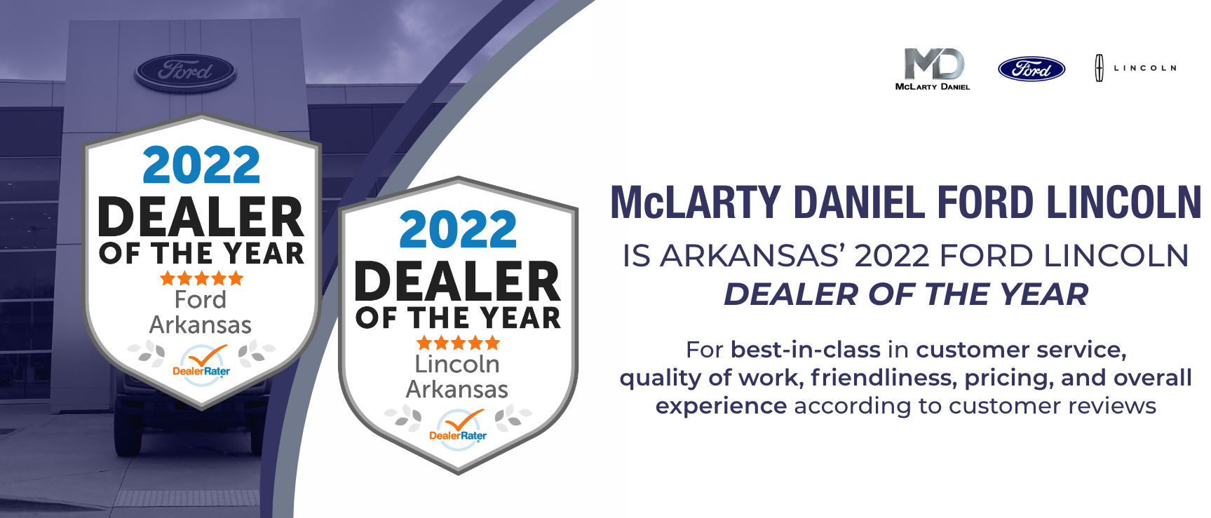 graphic showing DealerRater Awards