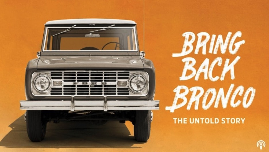 Bring Back Bronco podcast advertisement