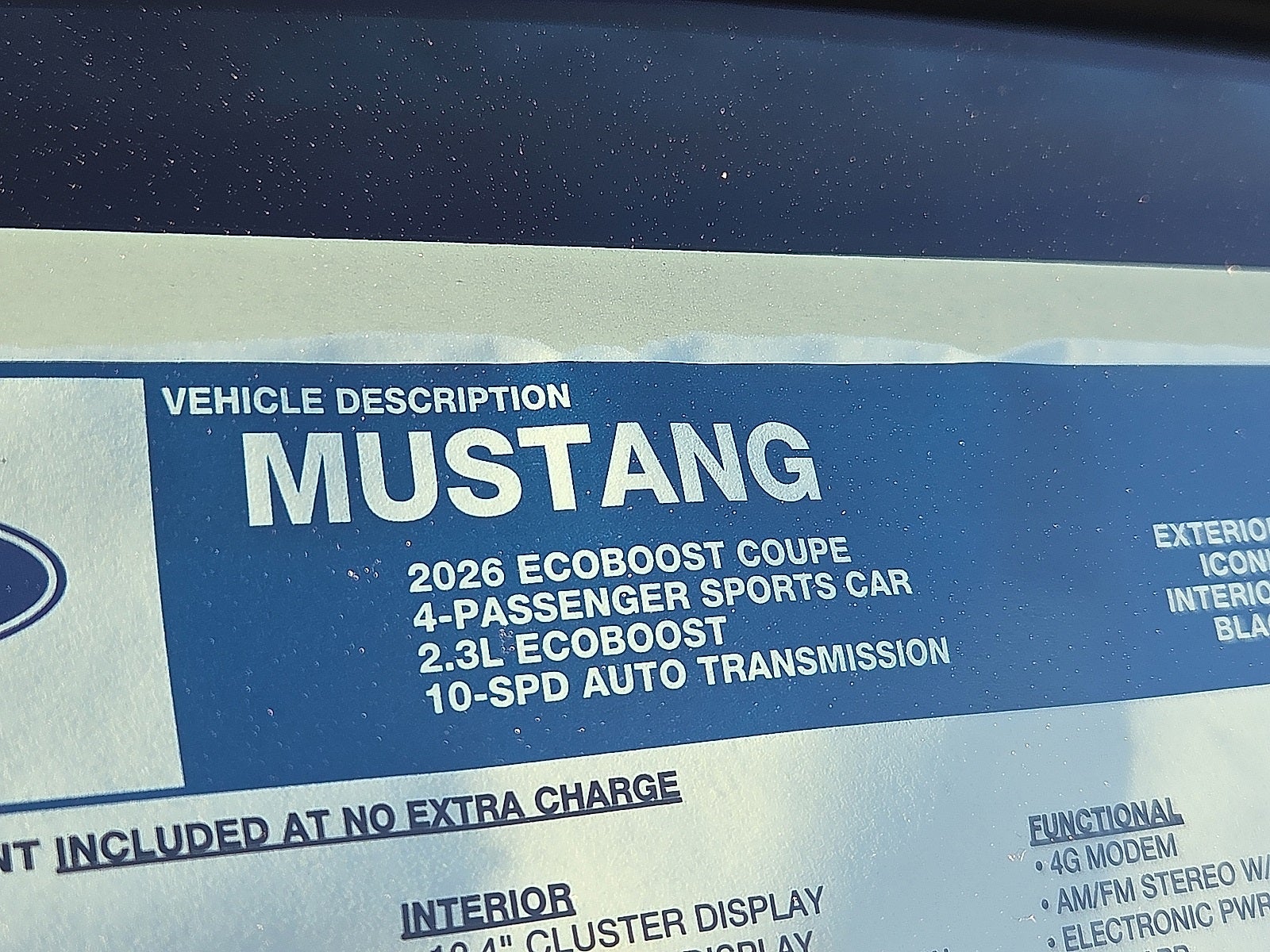 2026 Ford Mustang EcoBoost