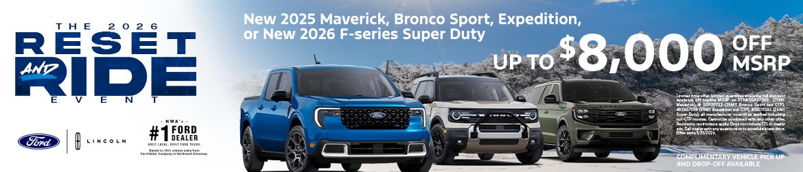 New 2025 Maverick,Bronco Sport, Expedition
