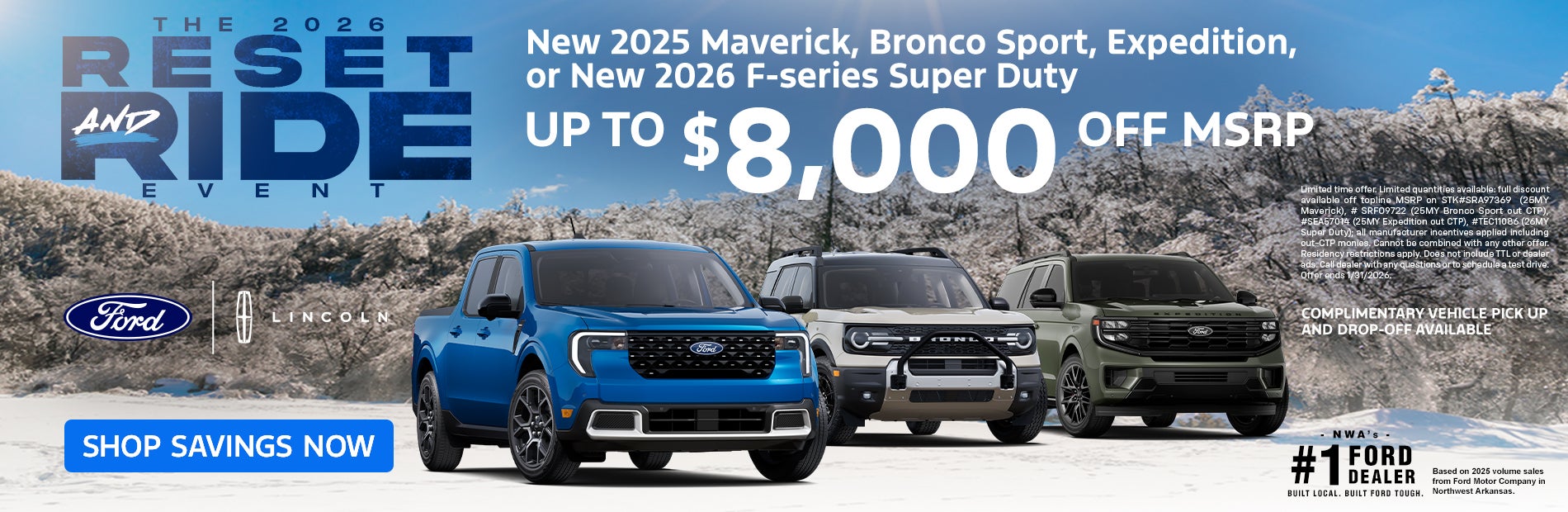 new 2025 maverick,bronco sport, expedition