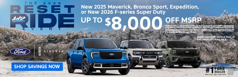 new 2025 maverick,bronco sport, expedition