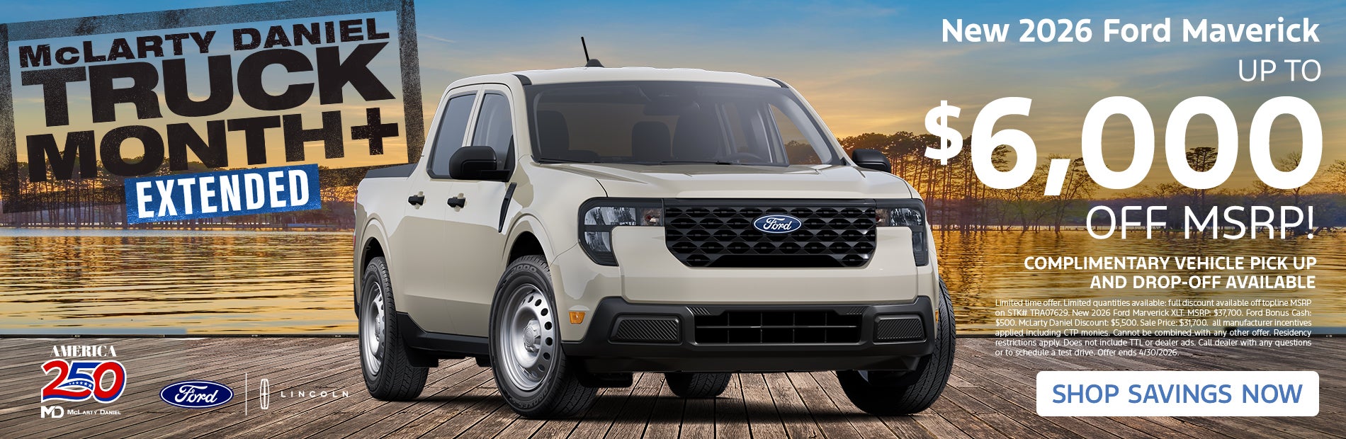 New 2026 Ford Maverick UP TO $6,000 OFF MSRP!