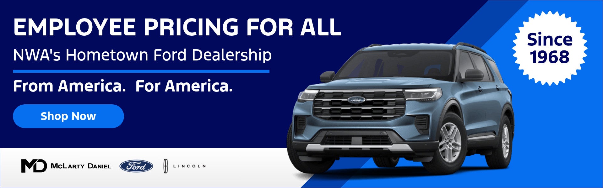 Employee Pricing For All at McLarty Daniel Ford in Bentonville AR