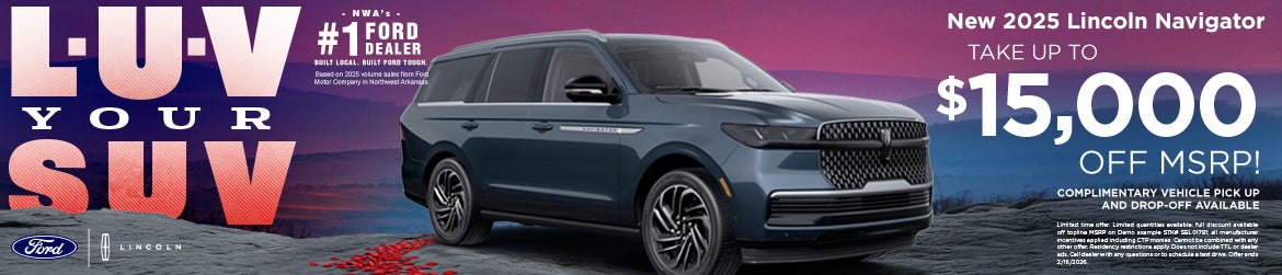 2025 Lincoln Navigator with up to $15,000 off