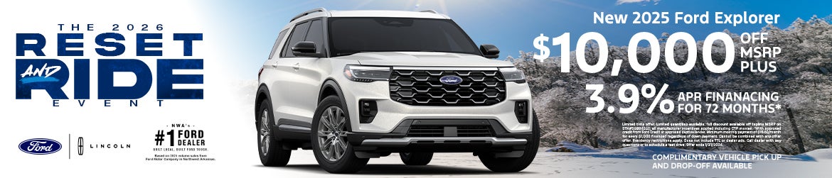 2025 Ford Explorer $10,000 Off MSRP