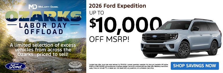 2026 Ford Expedition– up to $10,000 off MSRP!
