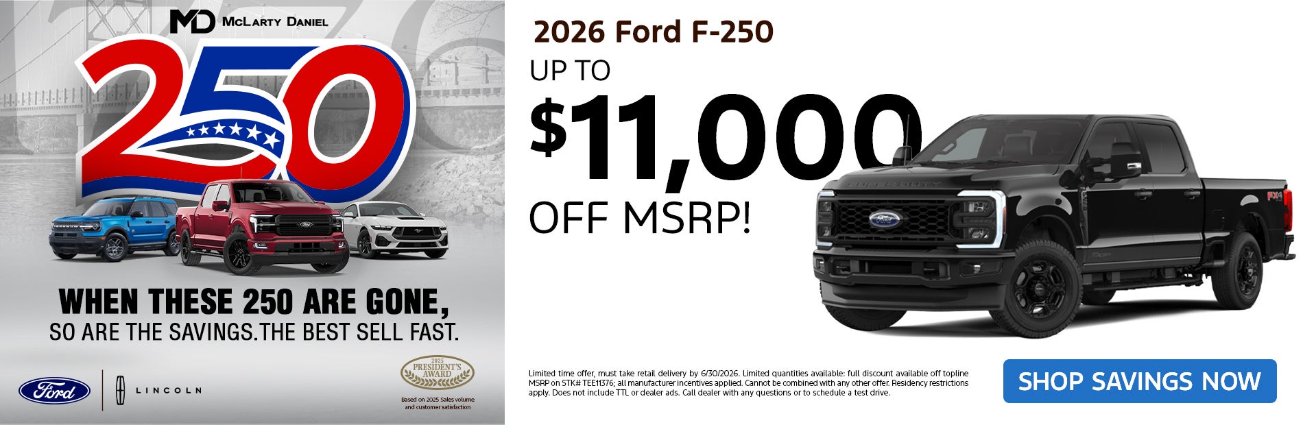 New 2026 Ford F250