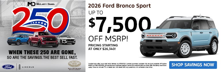 New 206 Ford Bronco Sport