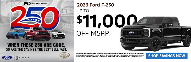 New 2026 Ford F250