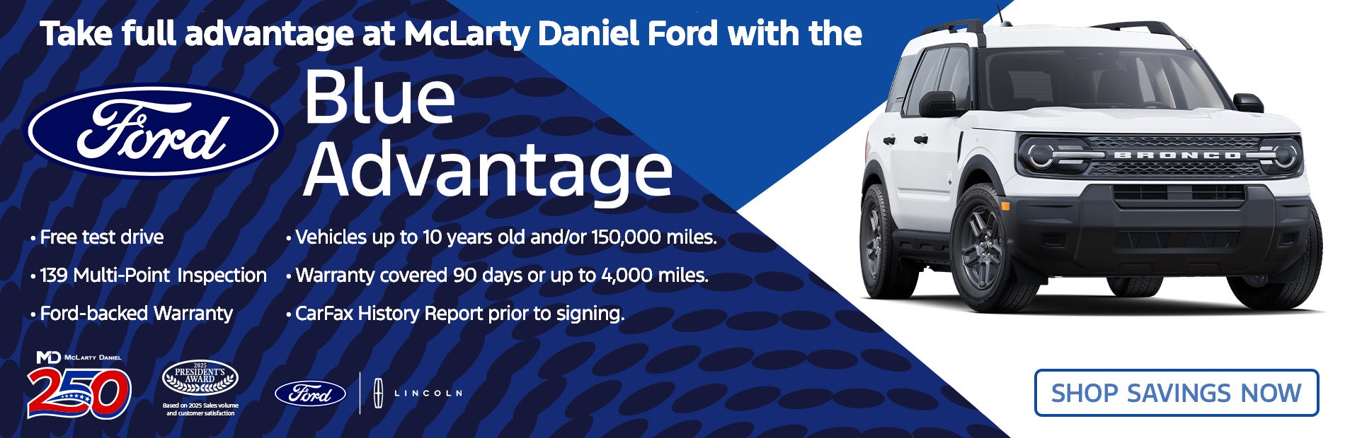 Ford Blue Advantage on Certified PreOwned Vehicles